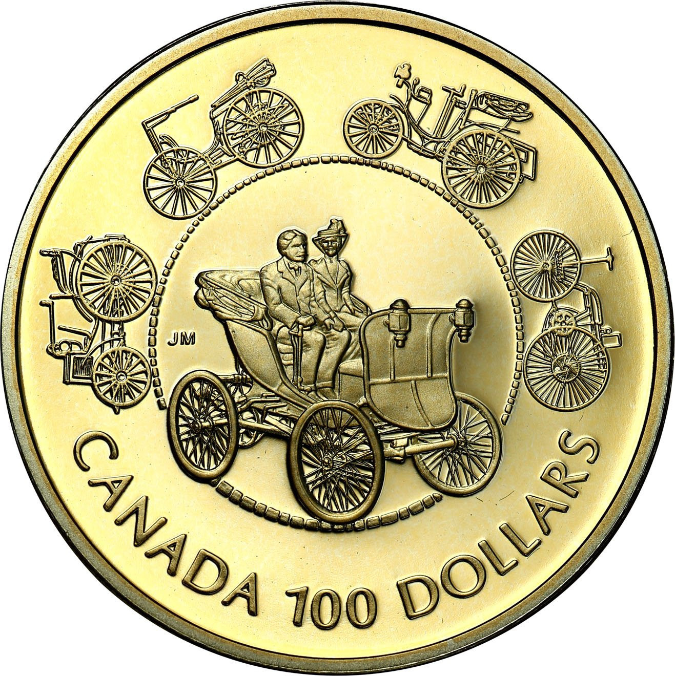 Kanada. 100 dolarów 1993 - Ewolucja samochodów